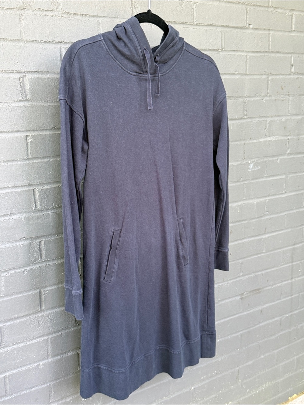 Toad&Co Dusty Purple Hooded Sweatshirt Dress